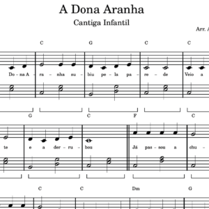 A Dona Aranha - Partitura para Piano