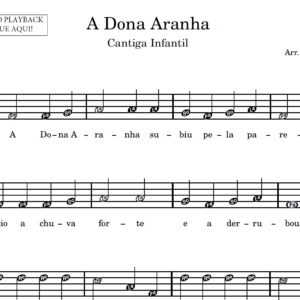 A Dona Aranha - Partitura para Sax Alto