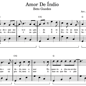 Amor De Índio - Partitura para Piano