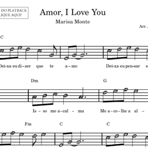 Amor, I Love You - Partitura Facilitada