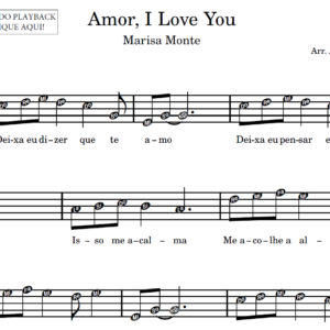 Amor, I Love You - Partitura para Sax Alto