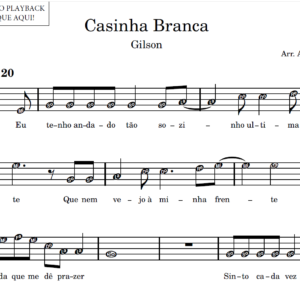 Casinha Branca - Partitura para Instrumentos em Sib