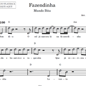 Fazendinha - Partitura Facilitada