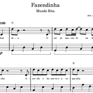 Fazendinha - Partitura para Piano