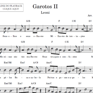 Garotos II - Partitura Facilitada