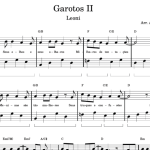 Garotos II - Partitura para Piano