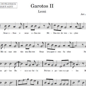 Garotos II - Partitura para Sax Alto