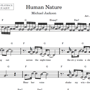 Human Nature - Partitura Facilitada
