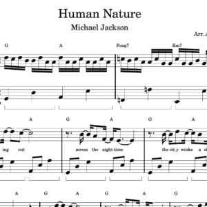 Human Nature - Partitura para Piano
