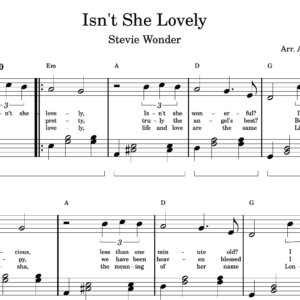 Isn't She Lovely - Partitura para Piano