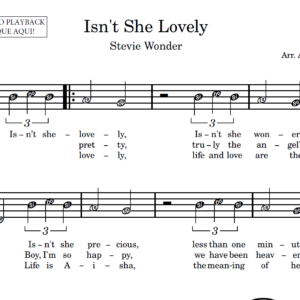 Isn't She Lovely - Partitura para Sax Alto