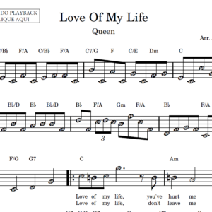Love Of My Life - Partitura Facilitada