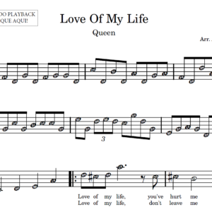 Love Of My Life - Partitura para Sax Alto