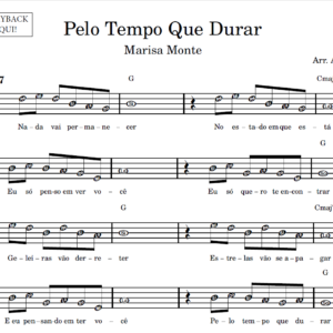 Pelo Tempo Que Durar - Partitura Facilitada