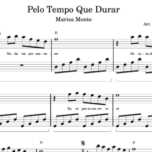 Pelo Tempo Que Durar - Partitura para Piano