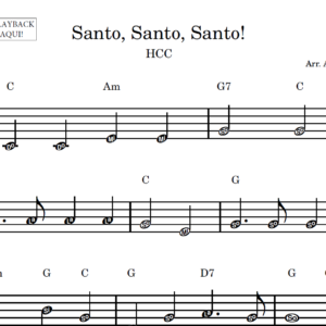 Santo, Santo, Santo! - Partitura Facilitada