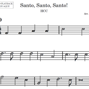 Santo, Santo, Santo! - Partitura para Sax Alto