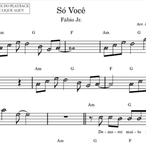 Só Você - Partitura Facilitada