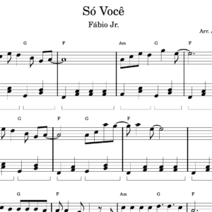 Só Você - Partitura para Piano