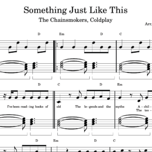 Something Just Like This - Partitura para Piano