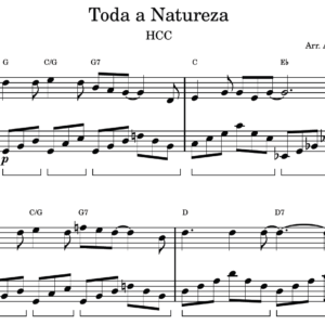 Toda a Natureza - Partitura para Piano