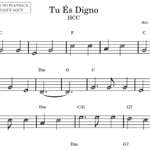 Tu És Digno - Partitura Facilitada