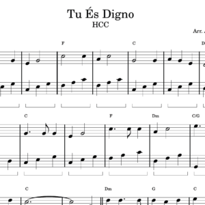 Tu És Digno - Partitura para Piano