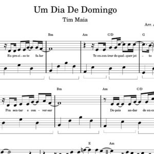 Um Dia De Domingo - Partitura para Piano
