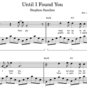 Until I Found You - Partitura para Piano