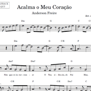 Acalma o Meu Coração - Partitura Facilitada