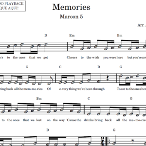 Memories - Partitura Facilitada